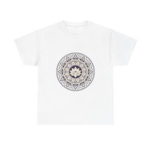 mandala lotus t shirt — tharvano spiritual yoga tee